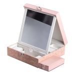 Скринька для прикрас з еко шкіри 2 яруси із замком органайзер для ювелірних виробів HP-5-22P - Зображення 5