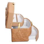 Скринька для прикрас з еко шкіри 3 яруси із замком органайзер для ювелірних виробів HP-5-23BR - Зображення 5