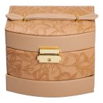 Скринька для прикрас з еко шкіри 3 яруси із замком органайзер для ювелірних виробів HP-5-23BR - Зображення 7