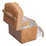 Скринька для прикрас з еко шкіри 3 яруси із замком органайзер для ювелірних виробів HP-5-23BR - Зображення 4