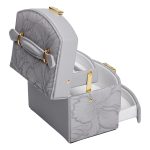 Скринька для прикрас з еко шкіри 3 яруси із замком органайзер для ювелірних виробів HP-5-23G - Зображення 4