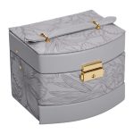 Скринька для прикрас з еко шкіри 3 яруси із замком органайзер для ювелірних виробів HP-5-23G - Зображення 5