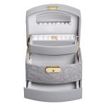 Скринька для прикрас з еко шкіри 3 яруси із замком органайзер для ювелірних виробів HP-5-23G