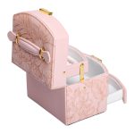 Скринька для прикрас з еко шкіри 3 яруси із замком органайзер для ювелірних виробів HP-5-23P - Зображення 4