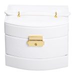 Скринька для прикрас з еко шкіри 3 яруси із замком органайзер для ювелірних виробів HP-5-23W - Зображення 6