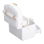 Скринька для прикрас з еко шкіри 3 яруси із замком органайзер для ювелірних виробів HP-5-23W - Зображення 5