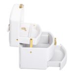 Скринька для прикрас з еко шкіри 3 яруси із замком органайзер для ювелірних виробів HP-5-23W - Зображення 4