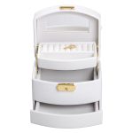 Скринька для прикрас з еко шкіри 3 яруси із замком органайзер для ювелірних виробів HP-5-23W