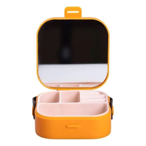 Скринька для прикрас 9×9×3.8 см міні органайзер для ювелірних виробів HP-5-27O