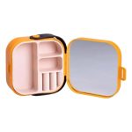 Скринька для прикрас 9×9×3.8 см міні органайзер для ювелірних виробів HP-5-27O - Зображення 3