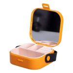 Скринька для прикрас 9×9×3.8 см міні органайзер для ювелірних виробів HP-5-27O - Зображення 2