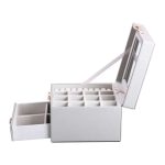 Скринька для прикрас з еко шкіри 2 яруси органайзер для ювелірних виробів HP-5-2G - Зображення 4