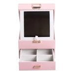 Скринька для прикрас з еко шкіри 2 яруси органайзер для ювелірних виробів HP-5-2P - Зображення 3