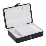 Скринька для прикрас з еко шкіри 16×11×4.7 см органайзер для ювелірних виробів HP-5-30B - Зображення 3