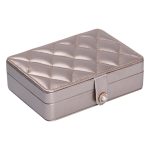 Скринька для прикрас з еко шкіри 16×11×4.7 см органайзер для ювелірних виробів HP-5-30GOLD - Зображення 6