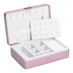 Скринька для прикрас з еко шкіри 16×11×4.7 см органайзер для ювелірних виробів HP-5-30PP - Зображення 3