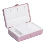 Скринька для прикрас з еко шкіри 16×11×4.7 см органайзер для ювелірних виробів HP-5-30PP - Зображення 2