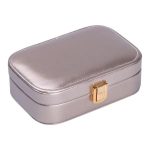 Скринька для прикрас з еко шкіри 15×10×5 см із дзеркалом органайзер для ювелірних виробів HP-5-33G - Зображення 3