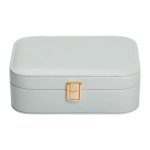 Скринька для прикрас з еко шкіри 15×10×5 см із дзеркалом органайзер для ювелірних виробів HP-5-33TU - Зображення 5