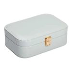 Скринька для прикрас з еко шкіри 15×10×5 см із дзеркалом органайзер для ювелірних виробів HP-5-33TU - Зображення 4