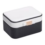 Скринька для прикрас з еко шкіри 15.5×11.5×8.5 ​​органайзер для ювелірних виробів HP-5-37B - Зображення 4