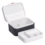 Скринька для прикрас з еко шкіри 15.5×11.5×8.5 ​​органайзер для ювелірних виробів HP-5-37B - Зображення 2