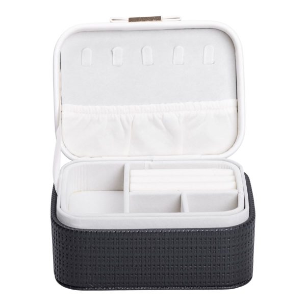 Скринька для прикрас з еко шкіри 15.5×11.5×8.5 – органайзер для ювелірних виробів HP-5-37B