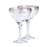 Набір келихів для коктейлів 2 штуки по 290 мл, рожеві HP546 - Зображення 2