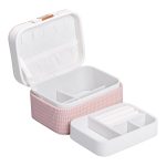 Скринька для прикрас з еко шкіри 15.5×11.5×8.5 ​​органайзер для ювелірних виробів HP-5-37P - Зображення 3