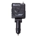 Автомобільний зарядний пристрій MECHA з висувними кабелями та портами USB/Type-C Чорний HP-A1B - Зображення 2