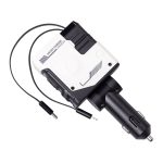 Автомобільний зарядний пристрій MECHA з висувними кабелями та портами USB/Type-C Білий HP-A1W - Зображення 2