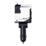 Автомобільний зарядний пристрій MECHA з висувними кабелями та портами USB/Type-C Білий HP-A1W - Зображення 4