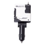 Автомобільний зарядний пристрій MECHA з висувними кабелями та портами USB/Type-C Білий HP-A1W - Зображення 5