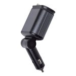 Автомобільний зарядний пристрій LED-проекція, зі швидкою зарядкою і висувними кабелями Apple Lightning/USB-С HP-B1 - Зображення 3