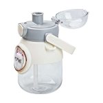 Пляшка для води з трубочкою 820 мл дитяча з ручкою та ремінцем Сірий HPGM2217G - Зображення 4