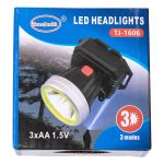 Налобний ліхтар акумуляторний 8х8х5.5 см 5 В 3 режими роботи LED HP-JG-4 - Зображення 10