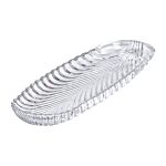 Блюдо сервірувальне 39х13.5х2.5 см скляне для закусок канапе фруктів HP-YH-13 - Зображення 4