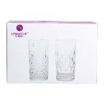 Набір фігурних склянок 6 шт. 300 мл скляні склянки для коктейлів, холодних напоїв HP-YH-14 - Зображення 4