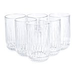 Набір склянок з товстого скла 6 шт скляні стакани 500 мл для холодних напоїв скляні стакани 500 мл HP-YH-37