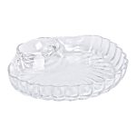 Блюдо сервірувальне для закусок із соусником 21х19х3 см скляне HP-YH-58 - Зображення 4