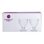 Набір креманок на ніжці 6 шт креманки скляні для десертів, морозива, желе набір 180 мл HP-YH-64 - Зображення 6