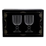 Набір келихів для вина 6 штук 400 мл скляні подарункові келихи на ніжці HP-YH-66 - Зображення 5