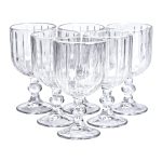 Набір келихів для вина 6 штук 400 мл скляні подарункові келихи на ніжці HP-YH-66
