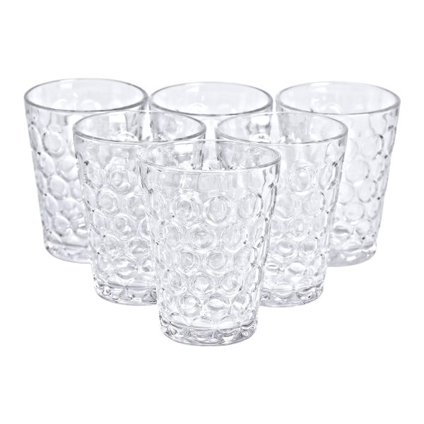 Набір скляних склянок 6 шт. 400 мл для лимонадів, соку, води, коктейлів HP-YH-9