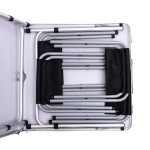 Розкладний стіл + 4 стільці кемпінговий набір для пікніка, риболовлі, відпочинку, туризму Чорний JY-12060B - Зображення 7