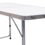 Набір складних меблів для кемпінгу стіл + 4 стільці набір меблів для пікніка туристичний Білий JY-12060W - Зображення 9