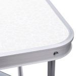 Стіл для пікніка розкладний 75×55×65 (см) Білий Lugi JY-7555W - Зображення 6