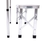 Комплект туристичний стіл + 2 лавки складні меблі Сірий Lugi JY-9060G - Зображення 13