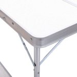 Комплект туристичний стіл + 2 лавки складні меблі Білий Lugi JY-9060W - Зображення 7