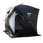 Намет зимовий утеплений "куб" 210х210х210 для рибалки туризму кемпінгу та подорожей Чорний LU-BD18B